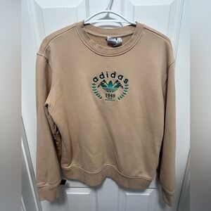 Women’s Adidas Beige Crewneck Sweater